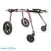 Large Fully Supportive Dog Wheelchair Pink Angle